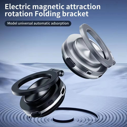 For Magsafe Magnetic Vacuum Car Phone Holder Suction Cup Folding Universal Navigation Stand Bracket for Iphone/Samsung/Xiaomi
