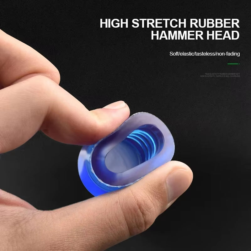Rubber Hammer 25/35/45Mm New Double Head Multifunctional Double Face Soft Touch Hammer Plastic Coated Grip DIY Hand Tool