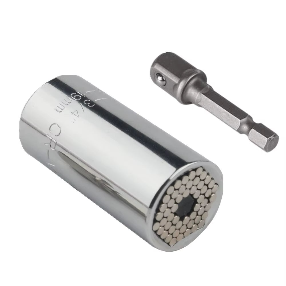 Multifunctional 7 to 19Mm Magic Socket Multi Purpose Wrench Extension Rod Electric Hand Drill Screw Tool Set