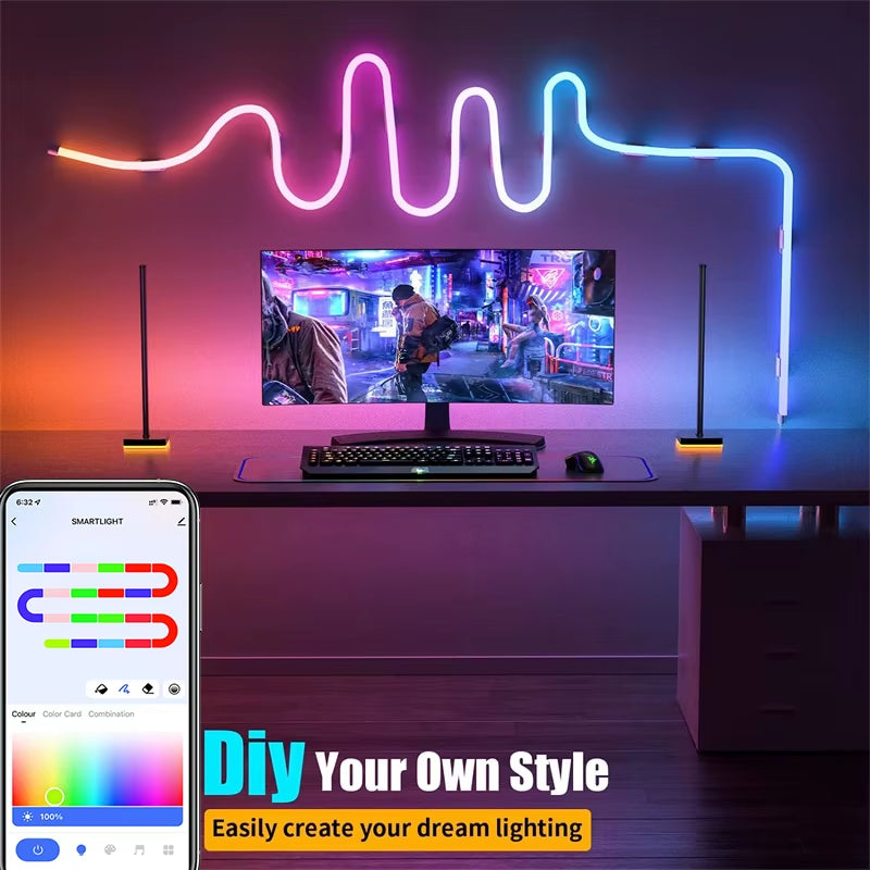 10M/32.8Ft TUYA LED Neon Strip Lights Waterproof RGBIC Neon Rope Lights Wifi Flexible Tape with Chasing Effect Work with Aleax