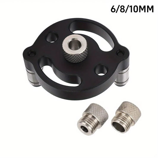Self Centering Doweling Jig, Self Center Dowel Jig Handheld Drill Guide for Straight Holes Wood Panel Hole Puncher Locator Tool